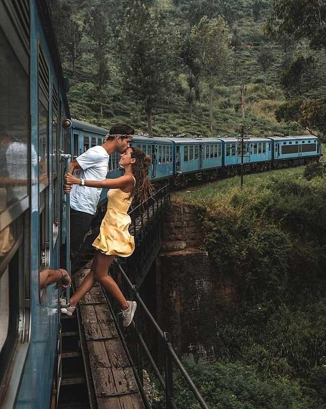 Daily Mirror Portuguese Couple Slammed For Hanging Out Of Moving Train In Sl