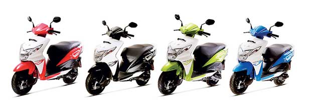Daily Mirror Honda S Dio In Market With Whole New Colour Range