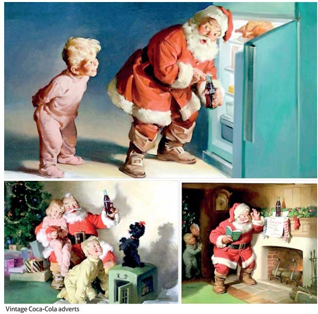 santa claus before coca cola